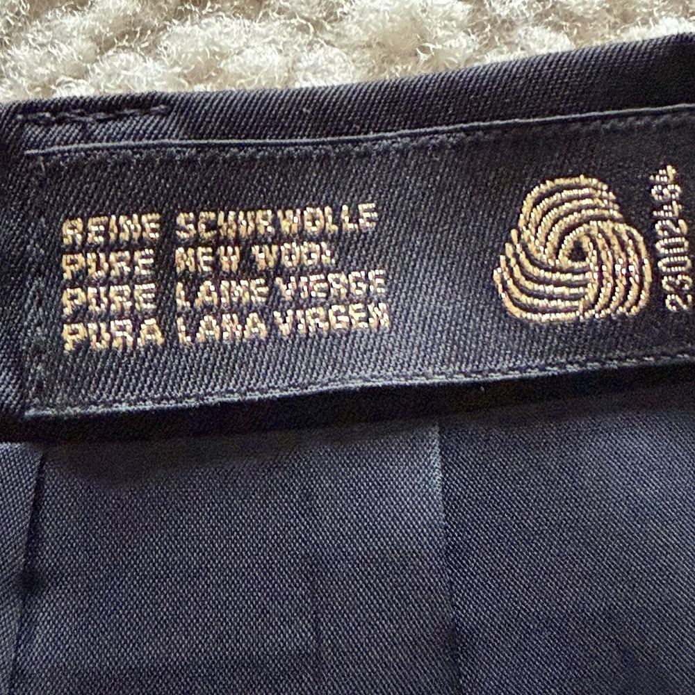 Classic ESCADA Black Pure‎ Wool Midi Pencil Skirt High Rise  with slit size 36 - Picture 15 of 15